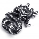 Dragon Card Titanium Pendant Necklace (Free Chain)