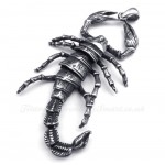 Titanium Scorpion Pendant Necklace (Free Chain)