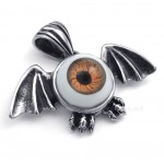 Bat Wings Titanium Eyes Pendant Necklace (Free Chain)