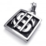 Dollars Titanium Cards Pendant Necklace (Free Chain)