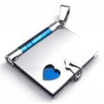 Titanium Love Letter Pendant Necklace (Free Chain)