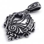 Fashion Titanium Horse Pendant Necklace (Free Chain)