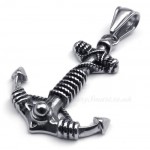 Rope Titanium Anchor Pendant Necklace (Free Chain)