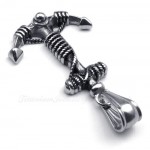 Rope Titanium Anchor Pendant Necklace (Free Chain)