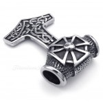 Thor's Hammer Titanium Pendant Necklace (Free Chain)