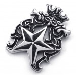 Titanium Star Pendant Necklace (Free Chain)