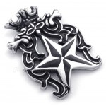 Titanium Star Pendant Necklace (Free Chain)