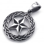 Titanium Star Pendant Necklace (Free Chain)