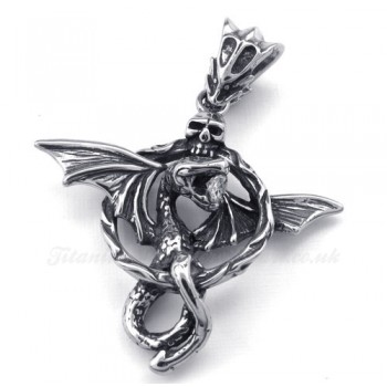 Exquisite Titanium Pterosaur Pendant Necklace (Free Chain)