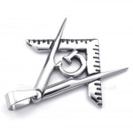 Titanium Masonic Pendant Necklace (Free Chain)