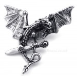 Exquisite Titanium Pterosaur Pendant Necklace (Free Chain)