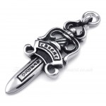 Titanium Sword Pendant Necklace (Free Chain)