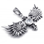 Titanium Wings Pendant Necklace (Free Chain)