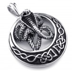Titanium Cobra Pendant Necklace (Free Chain)