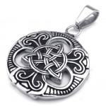 Titanium Celtic Knot Pendant Necklace (Free Chain)