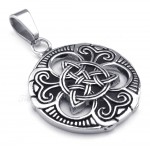 Titanium Celtic Knot Pendant Necklace (Free Chain)