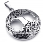 Titanium Celtic Tree Of Life Pendant Necklace (Free Chain)