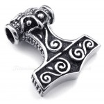 Thor's Hammer Titanium Pendant Necklace (Free Chain)