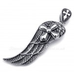 Titanium Feather Pendant Necklace (Free Chain)