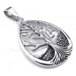 Titanium Tree Of Life Pendant Necklace (Free Chain)