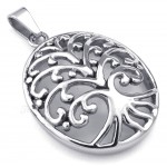 Titanium Tree Of Life Pendant Necklace (Free Chain)