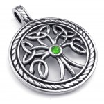 Titanium Celtic Knot Pendant Necklace (Free Chain)