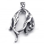 Titanium Lion Pendant Necklace (Free Chain)