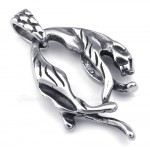 Titanium Lion Pendant Necklace (Free Chain)