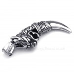 Titanium Dragon Tooth Pendant Necklace (Free Chain)