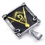 Titanium Masonic Pendant Necklace (Free Chain)