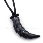 Black Titanium Talon Pendant Necklace (Free Chain)