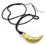 Gold Titanium Talon Pendant Necklace (Free Chain)