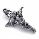 Sword Titanium Pterosaur Pendant Necklace (Free Chain)