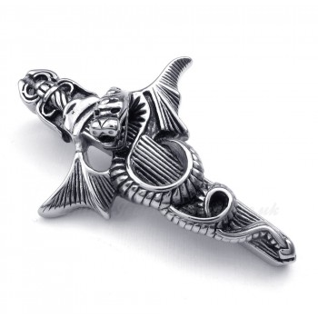 Sword Titanium Pterosaur Pendant Necklace (Free Chain)