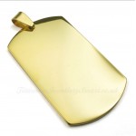 Titanium Gold Cards Pendant Necklace (Free Chain)