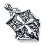 Cross Cards Titanium Pendant Necklace (Free Chain)