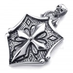 Cross Cards Titanium Pendant Necklace (Free Chain)