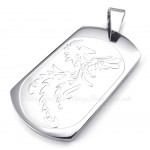 Titanium Phoenix Cards Pendant Necklace (Free Chain)