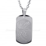 Titanium Phoenix Cards Pendant Necklace (Free Chain)