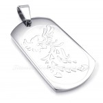 Titanium Phoenix Cards Pendant Necklace (Free Chain)