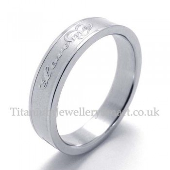 Silver Lovers Titanium Ring (Women)