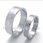 Silver Lovers Titanium Ring (Women)