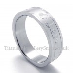 Silver Lovers Titanium Ring (Mens)