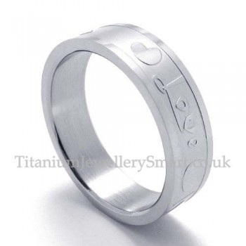 Silver Lovers Titanium Ring (Mens)