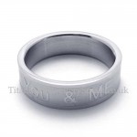 You & Me Lovers Titanium Ring (Mens)