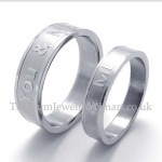 You & Me Lovers Titanium Ring (Mens)