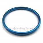 2mm Titanium Round Blue Ring