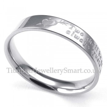 An Arrow Through the Heart Titanium Ring (Women)