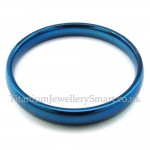 3mm Titanium Round Blue Ring