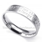 An Arrow Through the Heart Titanium Ring (Mens)